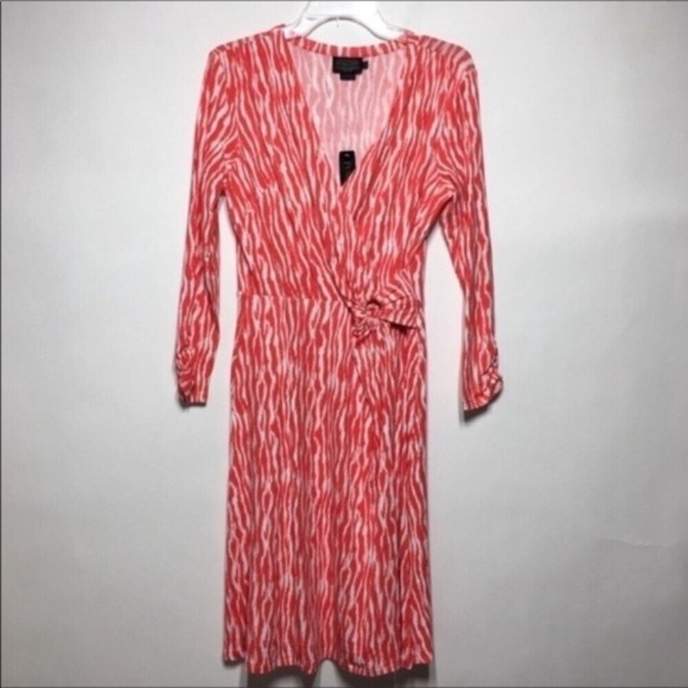 Pendleton Breezeway Zebra Print Faux Wrap Long Sl… - image 3